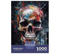 Rompecabezas De 1000 Piezas para Adultos Skull Head 2 Rompecabezas para Adultos Juguetes Antiestrés Corte De Precisión Actividades Divertidas En Casa 70x50cm/1000pcs