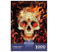 Rompecabezas De 1000 Piezas para Adultos Skull Head Rompecabezas Juegos Familiares Difícil Difícil Cumpleaños Y Navidad 52x38cm/1000pcs
