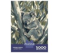 Rompecabezas De 1000 Piezas para Adultos Sleeping Koala in Eucalyptus Tree Rompecabezas para Adultos Juegos Relajantes Desafío Difícil Reducción del Estrés Regalos 52x38cm/1000pcs