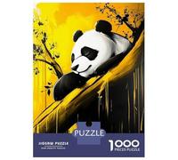 Rompecabezas De 1000 Piezas para Adultos Sleeping Panda in Yellow Rompecabezas para Adultos Juegos Divertidos Análisis Y Lógica Regalos para Amigos Y Familiares 70x50cm/1000pcs