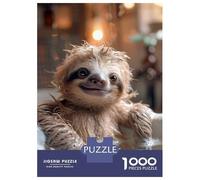 Rompecabezas De 1000 Piezas para Adultos Sloth Bath Time Rompecabezas para Adultos Juegos Divertidos Análisis Y Lógica Regalos para Amigos Y Familiares 52x38cm/1000pcs