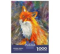 Rompecabezas De 1000 Piezas para Adultos Sly Fox Rompecabezas para Adultos Juguetes Antiestrés Vacaciones En Casa Matar El Tiempo Desafiante De Completar 38x26cm/1000pcs