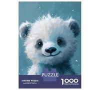 Rompecabezas De 1000 Piezas para Adultos Smiling Polar Bear Cub Rompecabezas para Adultos Juego De Ingenio Patrón De Ensamblaje Oferta como Regalo para Toda La Familia 70x50cm/1000pcs