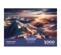 Rompecabezas De 1000 Piezas para Adultos Snow-Capped Mountain Range Rompecabezas Juegos Familiares Difícil Difícil Cumpleaños Y Navidad 52x38cm/1000pcs