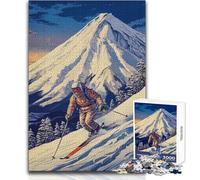 Rompecabezas de 1000 Piezas para Adultos, Snowboard, Aprendizaje japonés, Juegos educativos y relajantes, Regalo de Amigo Secreto (tamaño 38x52cm)