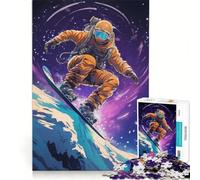 Rompecabezas de 1000 Piezas para Adultos Snowboarder del Universo Juguete Educativo interacción Entre Padres e Hijos cumpleaños y Navidad 38x26cm