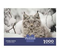 Rompecabezas De 1000 Piezas para Adultos Snowy Lynx in Winter Forest-2 Rompecabezas para Adolescentes Juguetes De Bricolaje Que Mejoran La Memoria Regalos De Cumpleaños Y Únicos 52x38cm/1000pcs