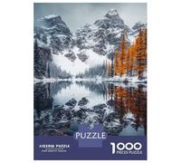 Rompecabezas De 1000 Piezas para Adultos Snowy Mountain Reflection Rompecabezas para Adultos Juguetes Antiestrés Decoración Perfecta Cumpleaños Y Navidad 38x26cm/1000pcs