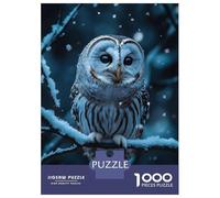 Rompecabezas De 1000 Piezas Para Adultos Snowy Owl Portrait Poster, Picture, Metal Print, Paint by Suiiarts Rompecabezas Juego De Ingenio Ensamblaje De Patrones Regalos De Cumpleaños Y Únicos 52x38cm/