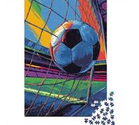Rompecabezas De 1000 Piezas para Adultos Soccer Ball Goal Net-8 Rompecabezas para Adultos Juegos Familiares Decoración Desafiante De Completar 38x26cm/1000pcs