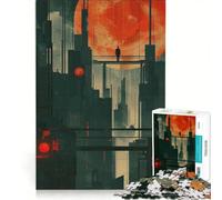 Rompecabezas de 1000 Piezas para Adultos: Sol del Futuro Oscuro, Juego Imposible, interacción Entre Padres e Hijos, Lista de Deseos con Papá Noel 50x75cm