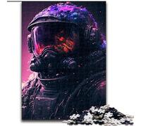 Rompecabezas de 1000 Piezas para Adultos, Soldado en el Espacio, de Madera, Mayores de 14 años, 50x75cm, Juego de ingenio para Adolescentes, Fiestas