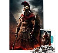 Rompecabezas de 1000 Piezas para Adultos Soldado Espartano películas Juego de ingenio Juguetes educativos Regalo de cumpleaños análisis y lógica (tamaño 38x26cm)