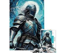 Rompecabezas de 1000 Piezas para Adultos Soldado Guerrero Espartano Juguete antiestrés Ideal para Regalar (Tamaño 50x75cm)