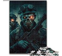 Rompecabezas de 1000 Piezas para Adultos,Soldado Zombi del ejército Muerto,Hecho de Madera,Idea decoración del hogar,Juego de ingenio