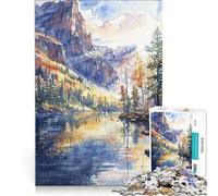 Rompecabezas de 1000 Piezas para Adultos Soledad en la montaña Juegos educativos análisis y lógica Regalos para Mujeres 50x75cm
