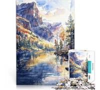 Rompecabezas de 1000 Piezas para Adultos Soledad en la montaña Juguete Educativo para aliviar el estrés Regalo para cumpleaños 75x50cm