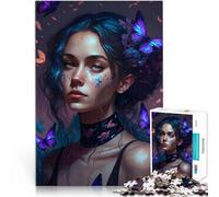 Rompecabezas de 1000 Piezas para Adultos Soñador de Mariposas Entrena tu Cerebro y Tus Manos Juguetes de decoración del hogar 52x38cm