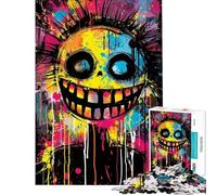 Rompecabezas de 1000 Piezas para Adultos Sonrisas Vibrantes Vibraciones Divertidas Rompecabezas para Adultos Juegos relajantes Divertidos y humorísticos para Disfrutar en casa (tamaño 38x26cm)
