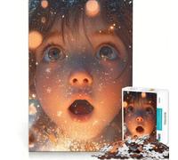 Rompecabezas de 1000 Piezas para Adultos Sorprende a tu Hijo con Luces Brillantes Juego Imposible Divertidas Actividades en casa cumpleaños 38x52cm