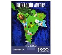 Rompecabezas De 1000 Piezas para Adultos South America Travel Rompecabezas para Adultos Juguete Decoración De Pared Decoración del Hogar Interacción Entre Padres E Hijos 38x26cm/1000pcs