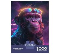 Rompecabezas De 1000 Piezas para Adultos Space Animal Monkey Rompecabezas para Adultos Juguetes DIY Una Obra De Arte Regalo De Cumpleaños, Regalos, 52x38cm/1000pcs