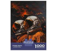 Rompecabezas De 1000 Piezas para Adultos Space Astronaut Art Print Rompecabezas para Adultos Juego De Ingenio Desafío Educativo Difícil 70x50cm/1000pcs