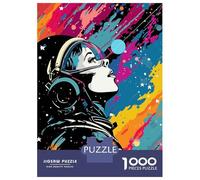 Rompecabezas De 1000 Piezas para Adultos Space Collage Pop Art Rompecabezas Juguete Decoración De Pared Difícil Difícil Cumpleaños Y Navidad 52x38cm/1000pcs