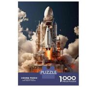 Rompecabezas De 1000 Piezas para Adultos Space Shuttle Launch-1 Rompecabezas para Adultos Juguete Decoración De Pared Regalos para Mujeres Difícil Y Desafiante 52x38cm/1000pcs