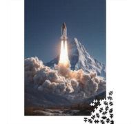 Rompecabezas De 1000 Piezas para Adultos Space Shuttle Launch-6 Rompecabezas para Adultos: Un Juego Práctico, Divertido Y Un Desafío Educativo con Humor 70x50cm/1000pcs