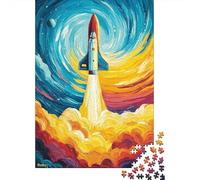 Rompecabezas De 1000 Piezas para Adultos Space Shuttle Launch Art Print-1 Rompecabezas Práctico Juego Decoración del Hogar Cumpleaños Y Navidad 38x26cm/1000pcs