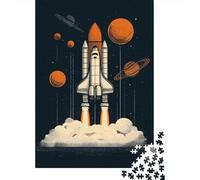 Rompecabezas De 1000 Piezas para Adultos Space Shuttle Launch Rompecabezas para Adultos Análisis Práctico del Juego Y Lógica Interacción Entre Padres E Hijos 70x50cm/1000pcs