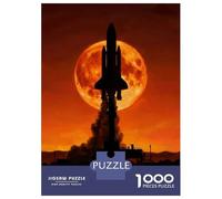 Rompecabezas De 1000 Piezas para Adultos Space Shuttle Launch Silhouette Rompecabezas para Adultos Juego Familiar Decoración De Pared Gran Regalo para Jugar 38x26cm/1000pcs