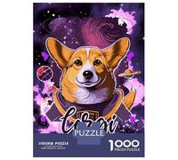 Rompecabezas De 1000 Piezas para Adultos Space Suit Corgi Astronaut Rompecabezas para Adultos Juegos De Relajación para La Diversión Familiar Interacción Entre Padres E Hijos 38x26cm/1000pcs
