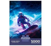 Rompecabezas De 1000 Piezas para Adultos Space Surfer Rompecabezas para Adultos Juegos Familiares Desafío Difícil para Cumpleaños, Navidad 70x50cm/1000pcs