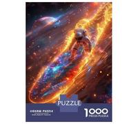 Rompecabezas De 1000 Piezas para Adultos Space Surfer Rompecabezas para Adultos Juegos Familiares Pero Regalos Divertidos Y Humorísticos para Amigos Y Familiares 52x38cm/1000pcs