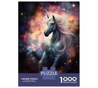 Rompecabezas De 1000 Piezas para Adultos Space Unicorn in Nebula Rompecabezas para Adultos Juguetes DIY Una Obra De Arte Regalo De Cumpleaños, Regalos, 52x38cm/1000pcs