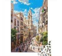 Rompecabezas De 1000 Piezas para Adultos Spain's Historic Streetscape Rompecabezas Juguetes Antiestrés Decoración del Hogar Difícil Y Desafiante 70x50cm/1000pcs