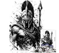 Rompecabezas de 1000 Piezas para Adultos Spartab Warrior Juguetes antiestrés Regalo de cumpleaños Juego práctico difícil y desafiante tamaño 50x75cm