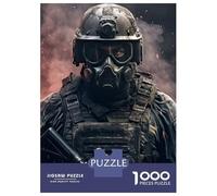 Rompecabezas De 1000 Piezas para Adultos Special Force Soldier Fire Rompecabezas para Adultos Juego Familiar Decoración De Pared Desafiante De Completar 38x26cm/1000pcs