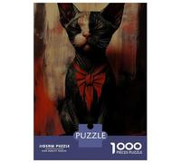 Rompecabezas De 1000 Piezas para Adultos Sphynx Cat with Bow Tie Rompecabezas para Adultos Juego Familiar Carrera De Velocidad Manual Desafiante para Completar 70x50cm/1000pcs