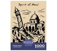 Rompecabezas De 1000 Piezas para Adultos Spirit of Mosul Illustration Rompecabezas para Adolescentes Juegos Familiares Difícil Difícil Interacción Entre Padres E Hijos 70x50cm/1000pcs