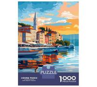 Rompecabezas De 1000 Piezas para Adultos Split, Croatia Sunset Rompecabezas Juegos Relajantes Mejora La Memoria Oferta como Regalo para Toda La Familia 70x50cm/1000pcs