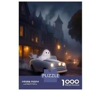 Rompecabezas De 1000 Piezas para Adultos Spooky Ghost Ride Rompecabezas para Adultos Juegos De Relajación Desafío Difícil Ayuda A Ejercitar El Cerebro 38x26cm/1000pcs