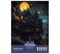 Rompecabezas De 1000 Piezas para Adultos Spooky in The Forest Rompecabezas Juego De Ingenio Una Obra De Arte Cumpleaños Y Navidad 38x26cm/1000pcs