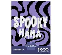 Rompecabezas De 1000 Piezas para Adultos Spooky Mama Halloween Rompecabezas Juguetes Antiestrés Decoración del Hogar Difícil Y Desafiante 38x26cm/1000pcs