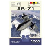 Rompecabezas De 1000 Piezas para Adultos SR71 Blackbird Air Rompecabezas para Adultos Juego De Ingenio Desafío Difícil Desafiante De Completar 38x26cm/1000pcs