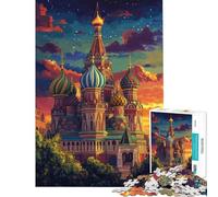 Rompecabezas de 1000 Piezas para Adultos St Basil's Splendor Family Games para Juegos educativos desafíos Juguetes Regalos de Amigo Invisible Mejora de la Memoria (tamaño 38x52cm)