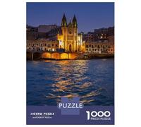 Rompecabezas De 1000 Piezas para Adultos St Julian Town In Malta Rompecabezas para Adultos Juguete Decoración De Pared Decoración del Hogar Interacción Entre Padres E Hijos 38x26cm/1000pcs