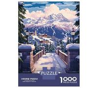 Rompecabezas De 1000 Piezas para Adultos St. Moritz Winter Landscape Rompecabezas para Adultos Juego Práctico Decoración del Hogar Difícil Y Desafiante 70x50cm/1000pcs